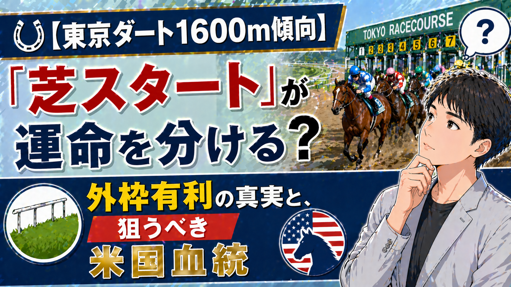 【東京ダート1600m傾向】「芝スタート」が運命を分ける？外枠有利の真実と、狙うべき米国血統
