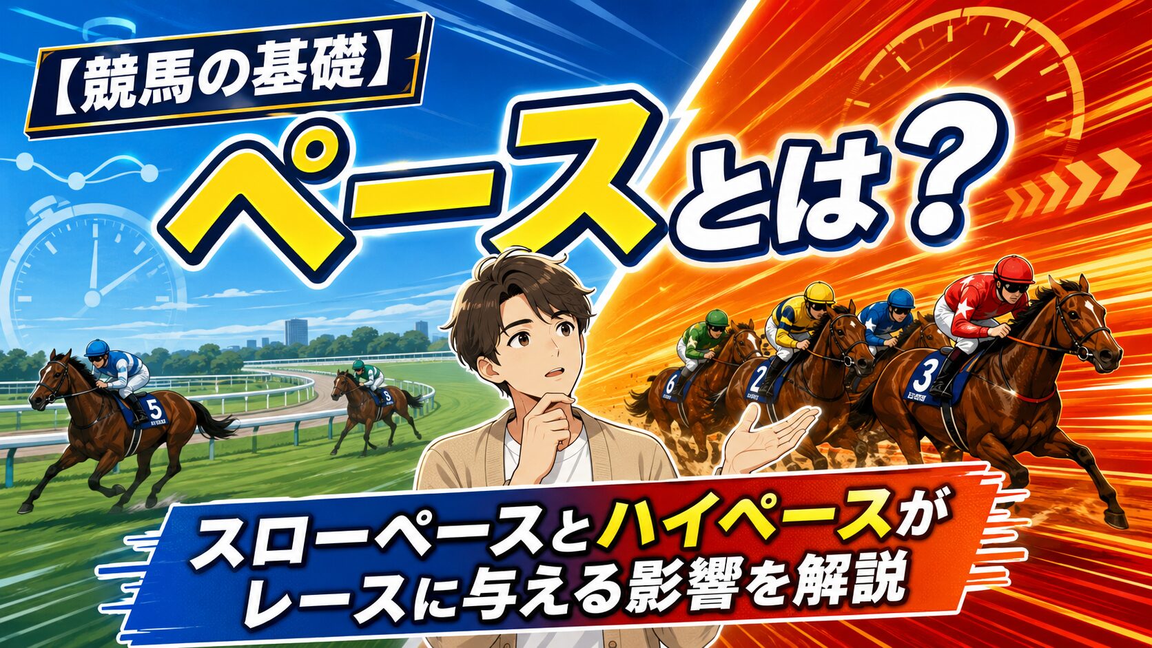 【競馬の基礎】ペースとは？スローペースとハイペースがレースに与える影響を解説