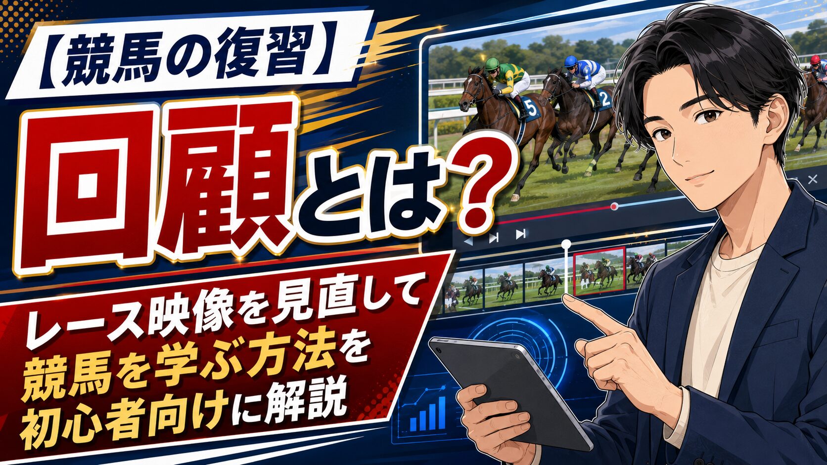【競馬の復習】回顧とは？レース映像を見直して競馬を学ぶ方法を初心者向けに解説