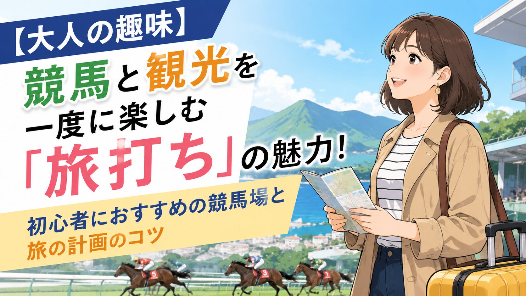 【大人の趣味】競馬と観光を一度に楽しむ「旅打ち」の魅力！初心者におすすめの競馬場と旅の計画のコツ
